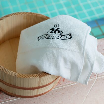 川崎フロンターレ様 サウナタオル ロゴ入り刺繍