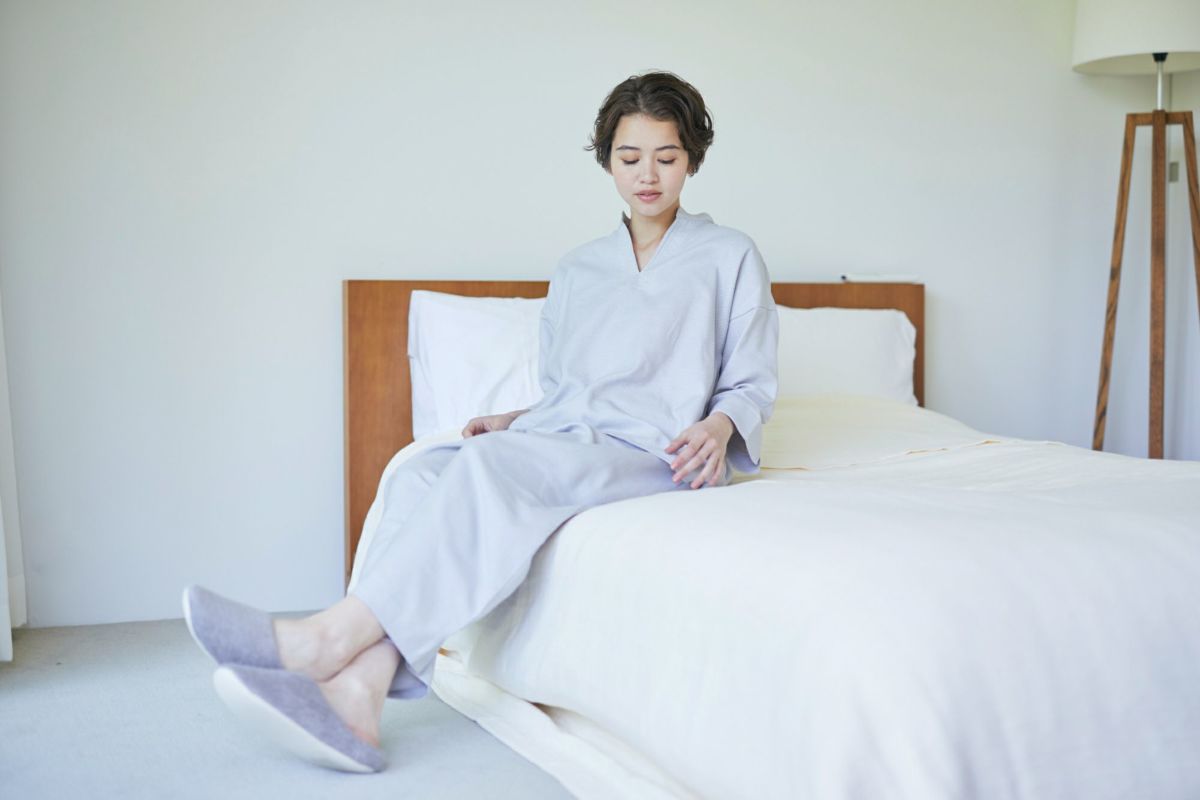 汗をしっかり吸ってくれ、乾きやすいオーガニックI432ガーゼケット