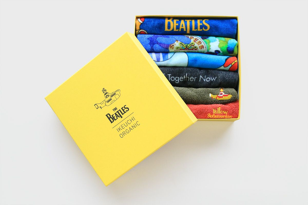 Beatlesタオルハンカチ『Yellow Submarine 50th BOX』 | IKEUCHI ORGANIC 公式通販