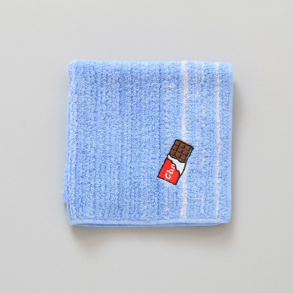 チョコレート刺繍タオルハンカチ
