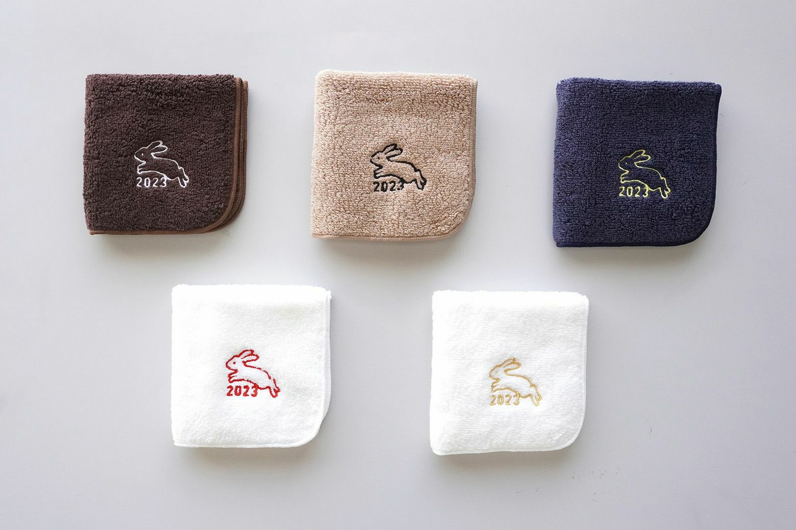 2023年の干支刺繍 お年賀タオルハンカチ