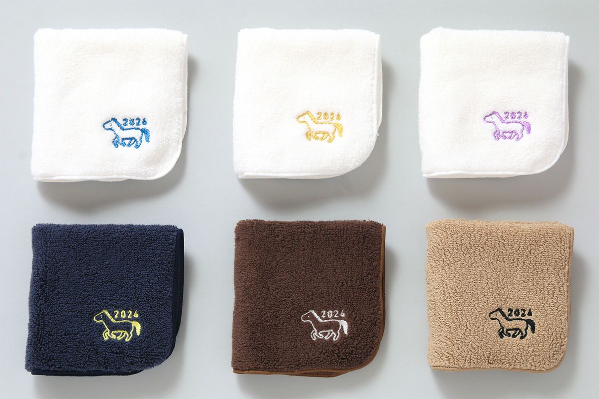 2026年干支刺繍　お年賀タオルハンカチ